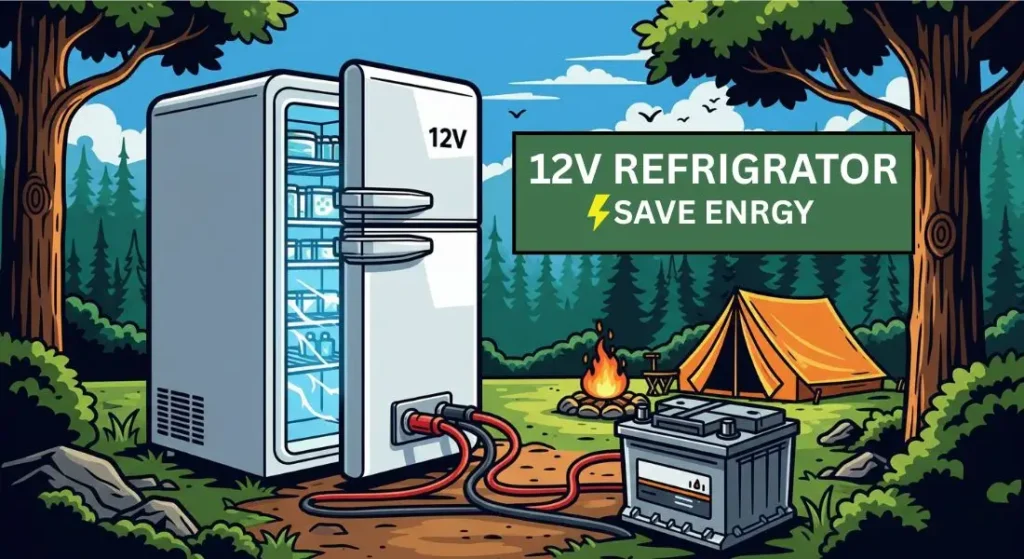 12V camper refrigerator